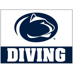 removable sticker with Penn State Athletic Logo above Diving